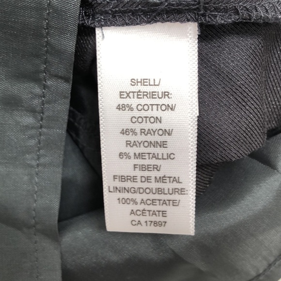 Banana Republic - Crinkly grey skirt with fabric belt - hint of shine - … - Picture 6 of 7